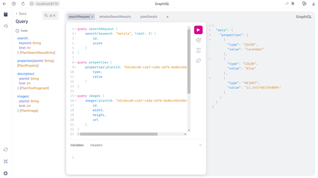 GraphQL UI sandbox